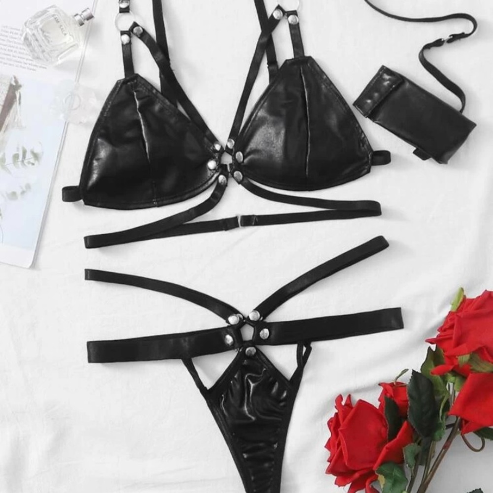 Shein studded lingerie set